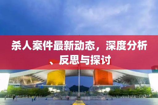 殺人案件最新動態(tài)，深度分析、反思與探討