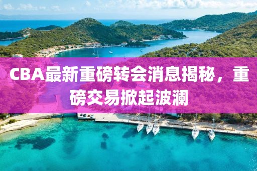 CBA最新重磅轉會消息揭秘，重磅交易掀起波瀾