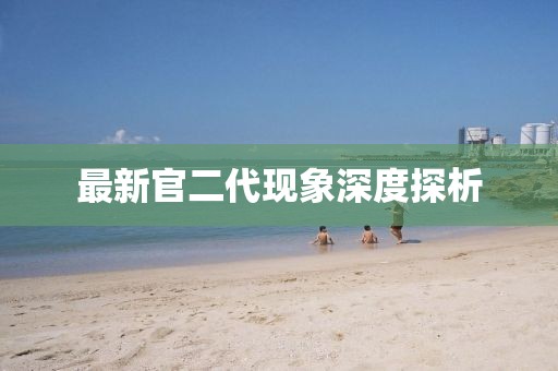 最新官二代現(xiàn)象深度探析