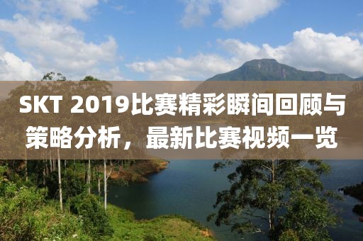 SKT 2019比賽精彩瞬間回顧與策略分析，最新比賽視頻一覽