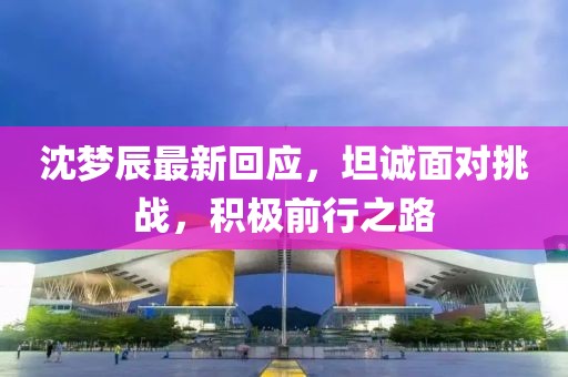 沈夢辰最新回應(yīng)，坦誠面對挑戰(zhàn)，積極前行之路
