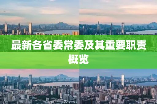 最新各省委常委及其重要職責(zé)概覽
