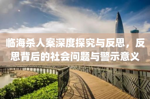 臨海殺人案深度探究與反思，反思背后的社會問題與警示意義