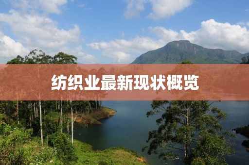 紡織業(yè)最新現(xiàn)狀概覽