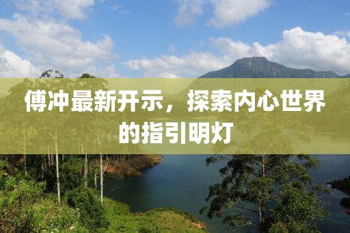 傅沖最新開示，探索內(nèi)心世界的指引明燈