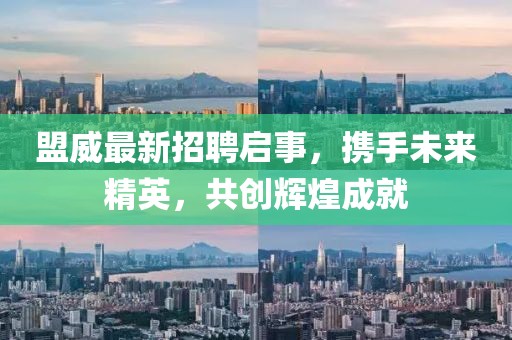 盟威最新招聘啟事，攜手未來精英，共創(chuàng)輝煌成就