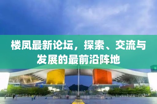 樓鳳最新論壇，探索、交流與發(fā)展的最前沿陣地