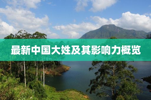 最新中國(guó)大姓及其影響力概覽