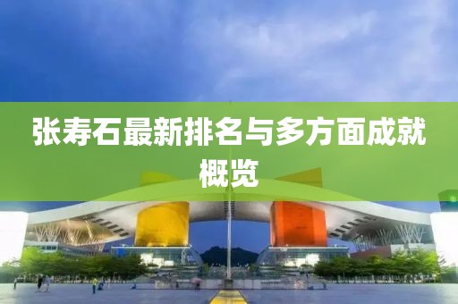 張壽石最新排名與多方面成就概覽