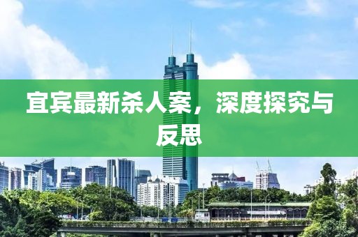 宜賓最新殺人案，深度探究與反思