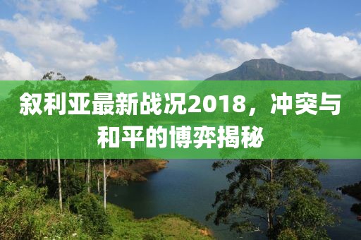敘利亞最新戰(zhàn)況2018，沖突與和平的博弈揭秘
