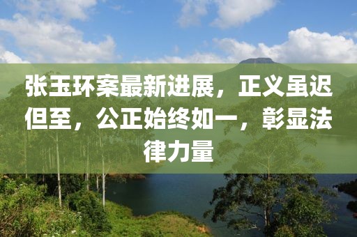 張玉環(huán)案最新進(jìn)展，正義雖遲但至，公正始終如一，彰顯法律力量