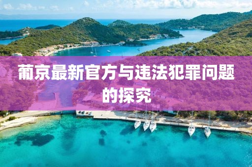 葡京最新官方與違法犯罪問題的探究