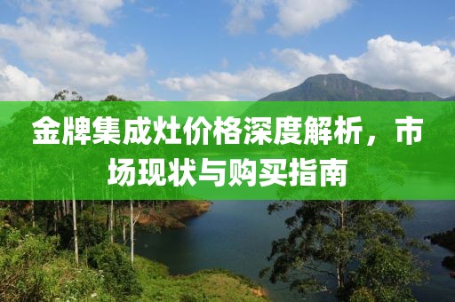 金牌集成灶價(jià)格深度解析，市場(chǎng)現(xiàn)狀與購(gòu)買(mǎi)指南