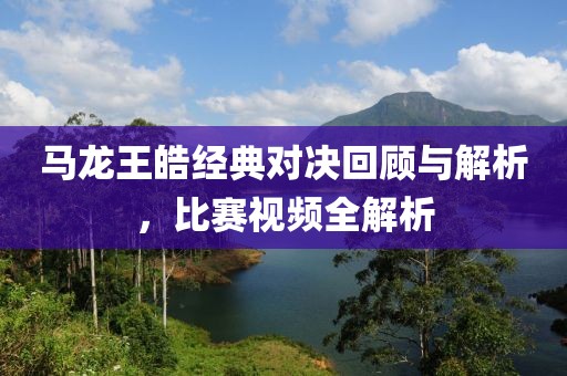 馬龍王皓經(jīng)典對(duì)決回顧與解析，比賽視頻全解析