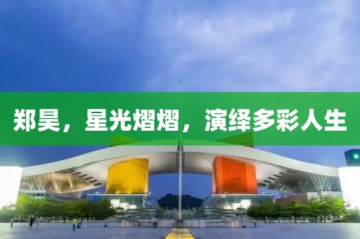 鄭昊，星光熠熠，演繹多彩人生