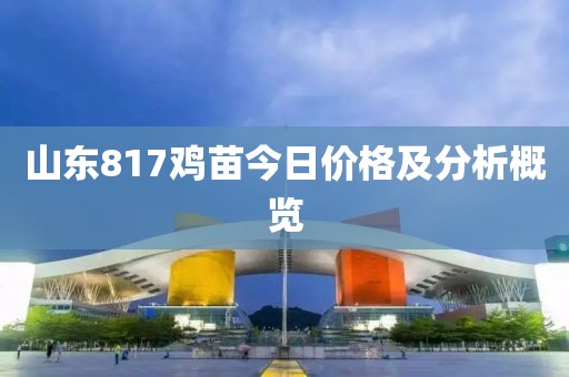 山東817雞苗今日價(jià)格及分析概覽