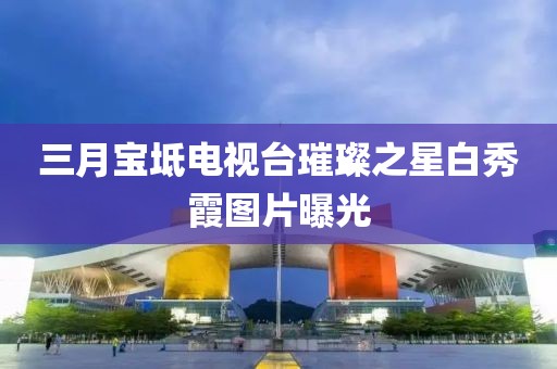 三月寶坻電視臺(tái)璀璨之星白秀霞圖片曝光