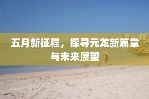 五月新征程，探尋元龍新篇章與未來展望