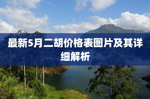 最新5月二胡價格表圖片及其詳細解析