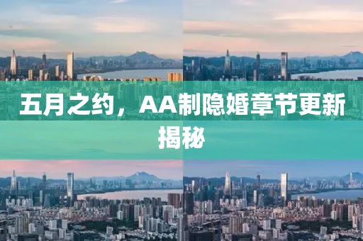 五月之約，AA制隱婚章節(jié)更新揭秘