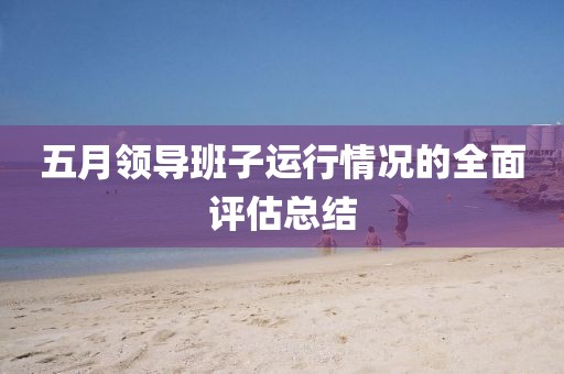 五月領(lǐng)導(dǎo)班子運(yùn)行情況的全面評(píng)估總結(jié)