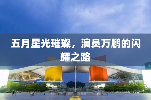 五月星光璀璨，演員萬鵬的閃耀之路