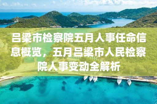 呂梁市檢察院五月人事任命信息概覽，五月呂梁市人民檢察院人事變動全解析