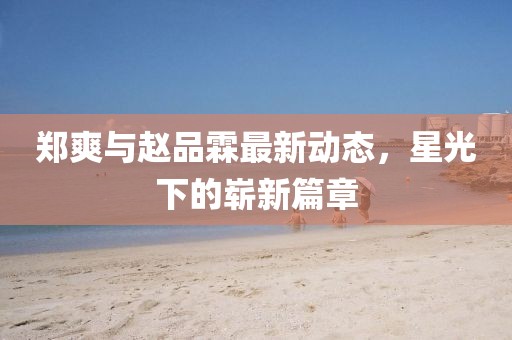 鄭爽與趙品霖最新動態(tài)，星光下的嶄新篇章