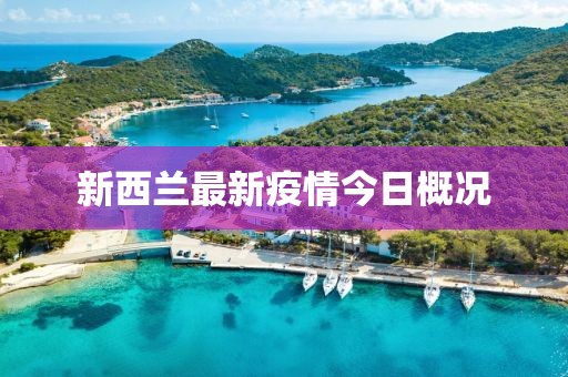 新西蘭最新疫情今日概況
