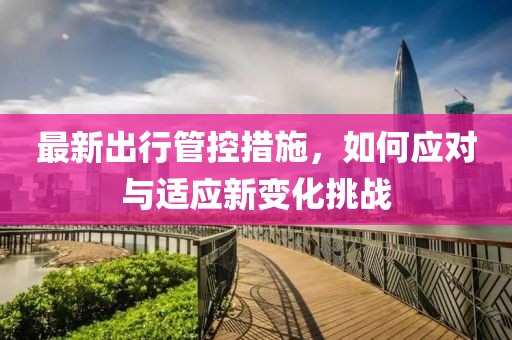 最新出行管控措施，如何應(yīng)對(duì)與適應(yīng)新變化挑戰(zhàn)