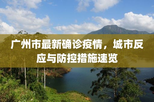 廣州市最新確診疫情，城市反應(yīng)與防控措施速覽