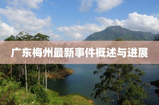 廣東梅州最新事件概述與進展