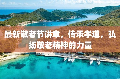 最新敬老節(jié)講章，傳承孝道，弘揚(yáng)敬老精神的力量