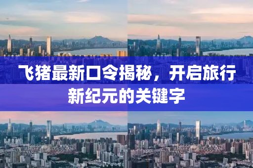 飛豬最新口令揭秘，開(kāi)啟旅行新紀(jì)元的關(guān)鍵字