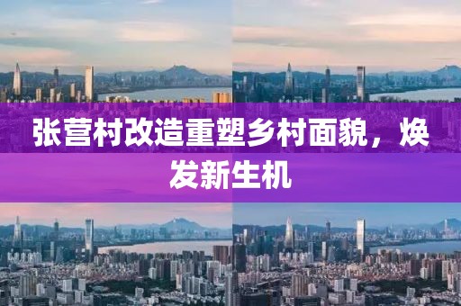 張營村改造重塑鄉(xiāng)村面貌，煥發(fā)新生機